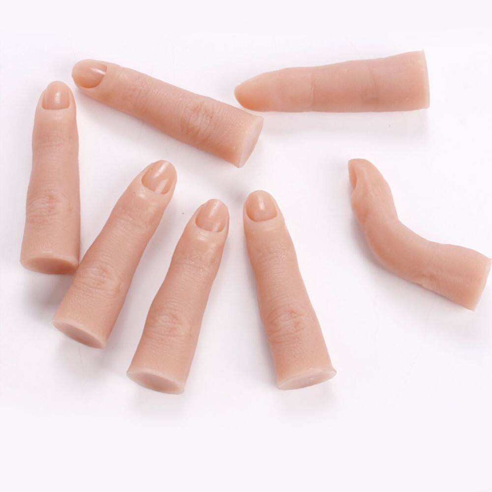 Prosthetic Finger Tips Realistic Silicone Hand Full Practice Tools Hands Fake