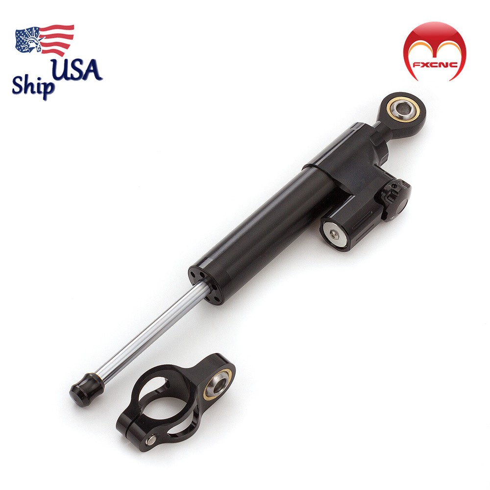 Motorcycle Steering Damper Stabilizer Linear Reversed Safe Control Universal