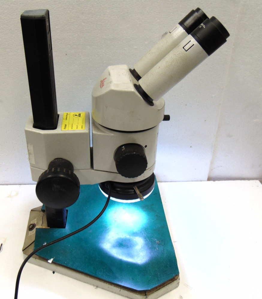 LEICA WILD HEERBRUGG MB3 STEREO MICROSCOPE WITH VARIABLE LED RING LIGHT