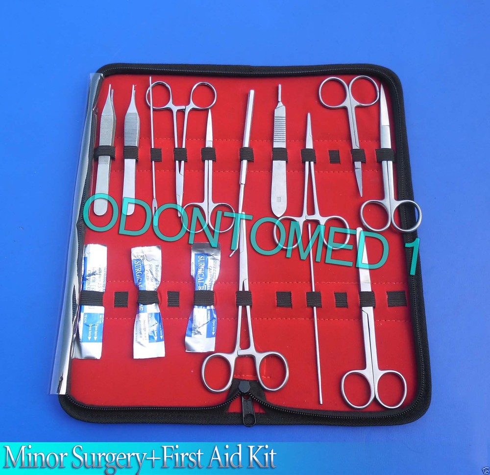 47 PC MINOR MICRO SURGERY AND FIRST AID KIT SURGICAL INSTRUMENTS