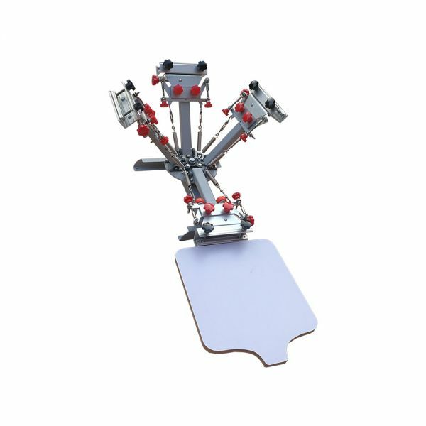 Silk Screen Printing Press Machine Micro Registration Printing 4 Color 1 Station