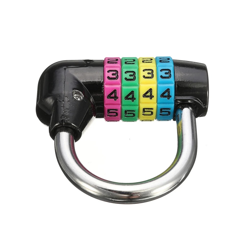 4 Digit Combination Safety Padlock Lock Security Password Gym Resettab Code