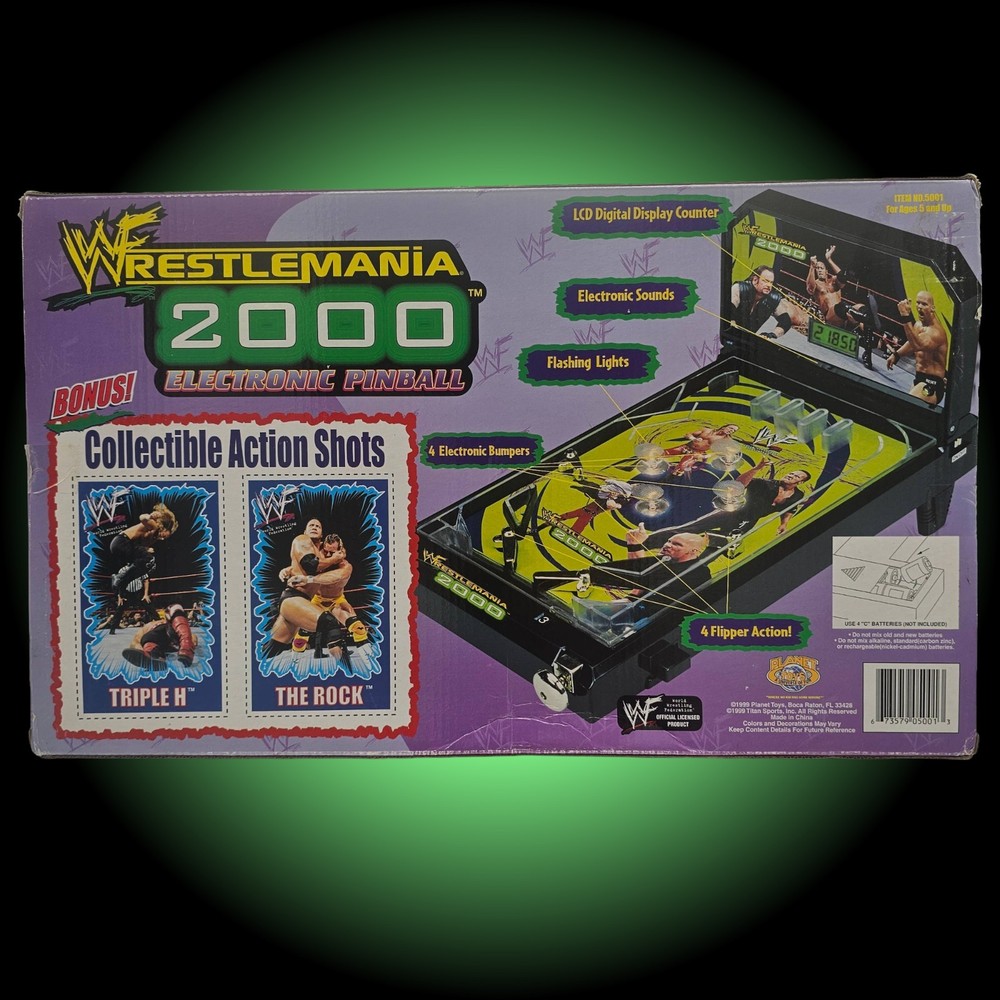 Wrestmania 2000 Electronic Pinball Game.