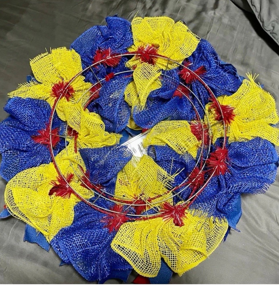 Kansas Jayhawks Wreath Handmade
