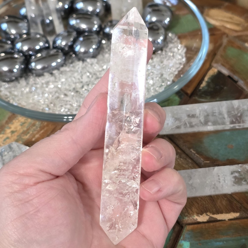 Double-Terminated Clear Quartz Wands