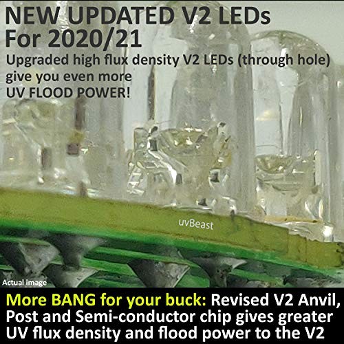 V2 - Black Light UV Flashlight with HIGH DEFINITION with Flood Effect 385
