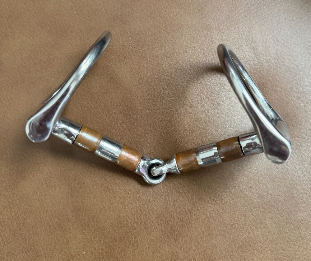 Horze Copper Roller D-Ring Snaffle Bit, Used, Size: 5, 5