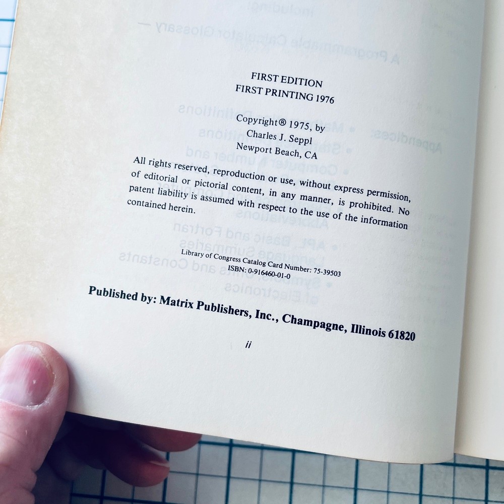 Microcomputer Dictionary and Guide 1976 Charles Sippl Vintage Computing Book