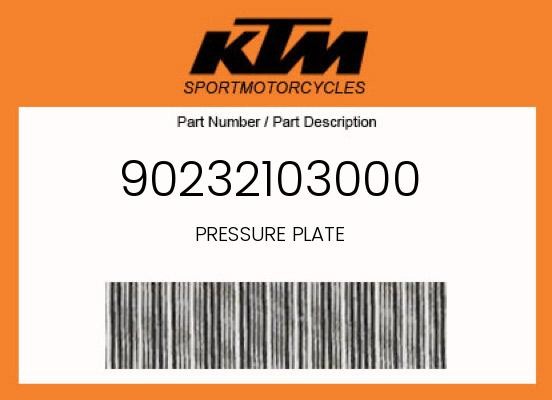 KTM Genuine Pressure Plate - 90232103000