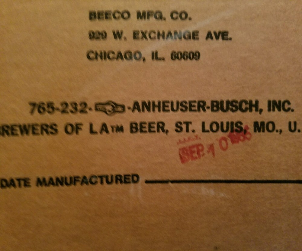 1986 LA beer menu chalkboard