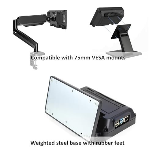 7" Raspberry Pi Touch Display 2 - SmartiPi Touch Pro 3 Case, Easy Access, Durabl