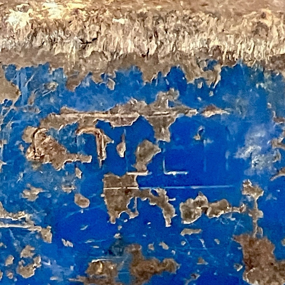 Possibly a Collins Axe Head Michigan Pattern Original Blue Paint