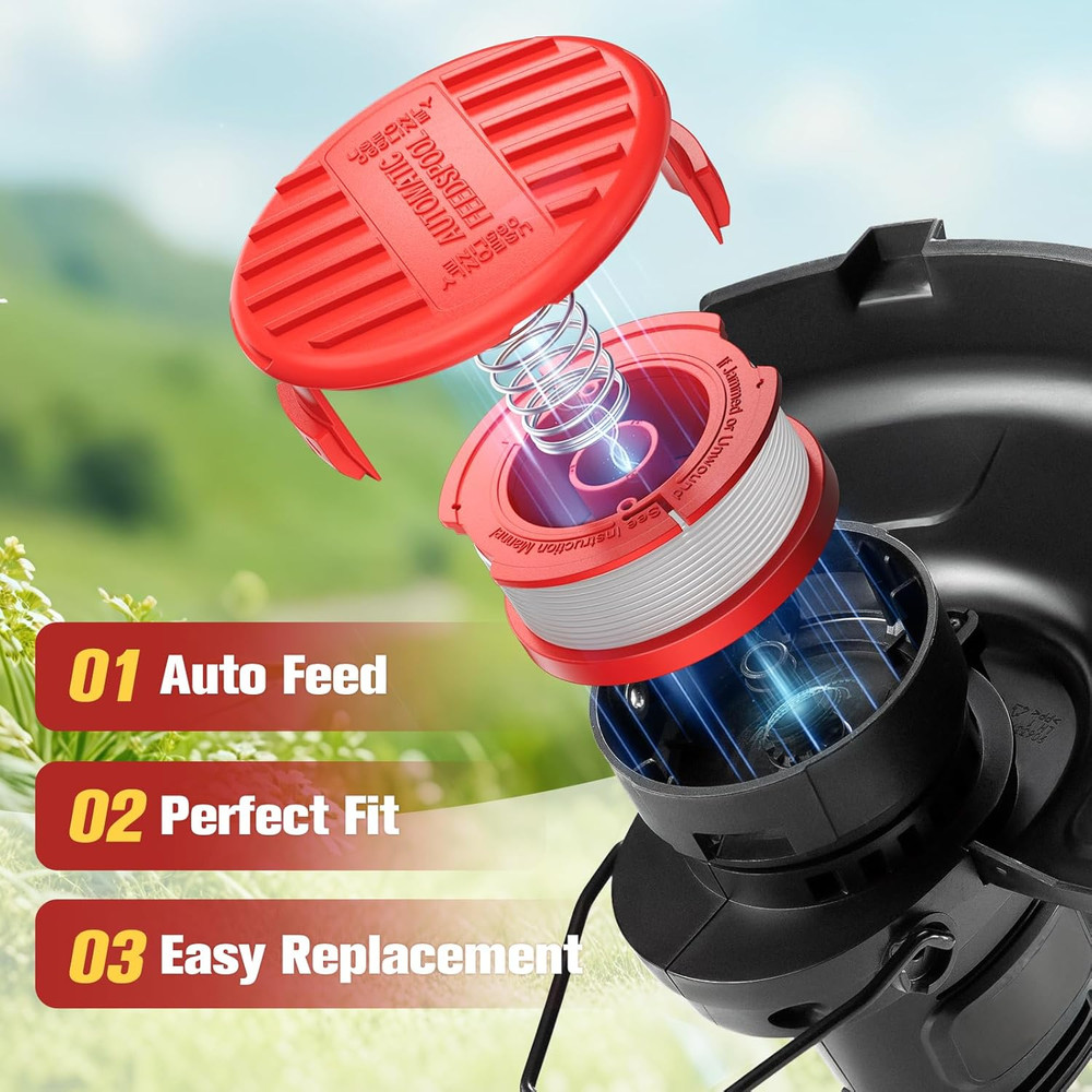 3 Pack CMZST0653 Weed Eater String Compatible with Craftsman Weed Wacker, 0.065"