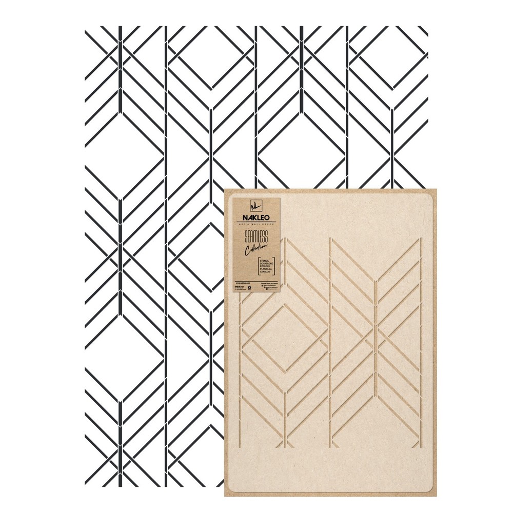 Reusable Allover Plastic Stencil // VERTICAL LINES