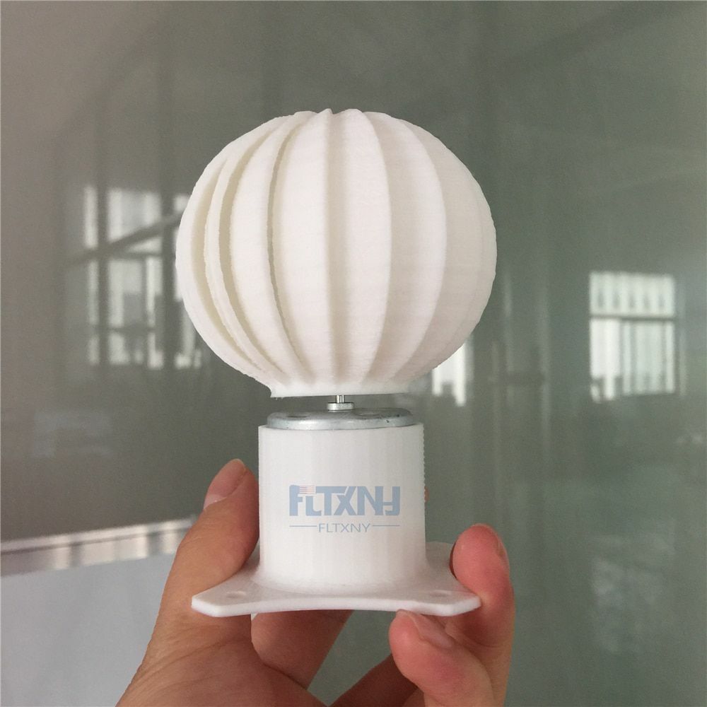 3D Printing Vertical Axis Wind Turbine Windmill Model Lighting Effects DIY