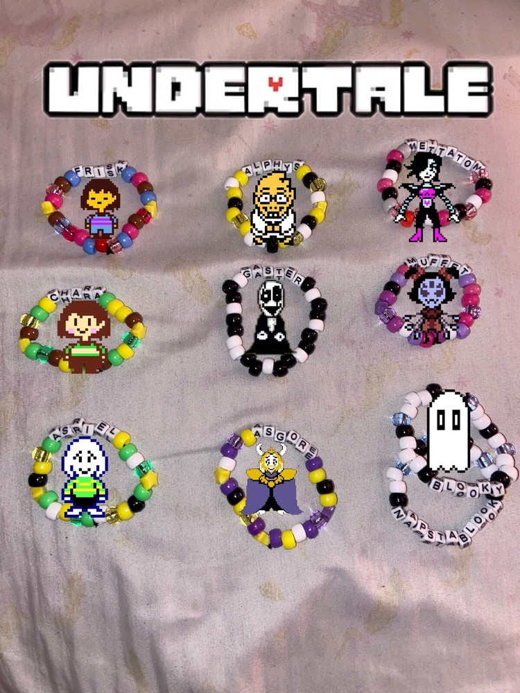 Undertale Single Kandi Bracelets Full Set