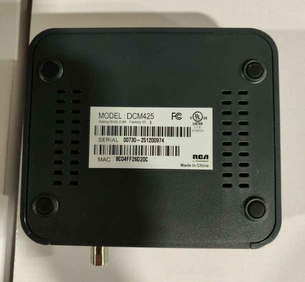 RCA DCM425 DIGITAL CABLE MODEM