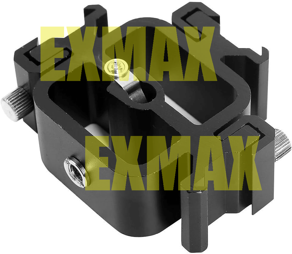EXMAX Full Aluminum U-Bracket Fixed position in three direction for Camera Flash
