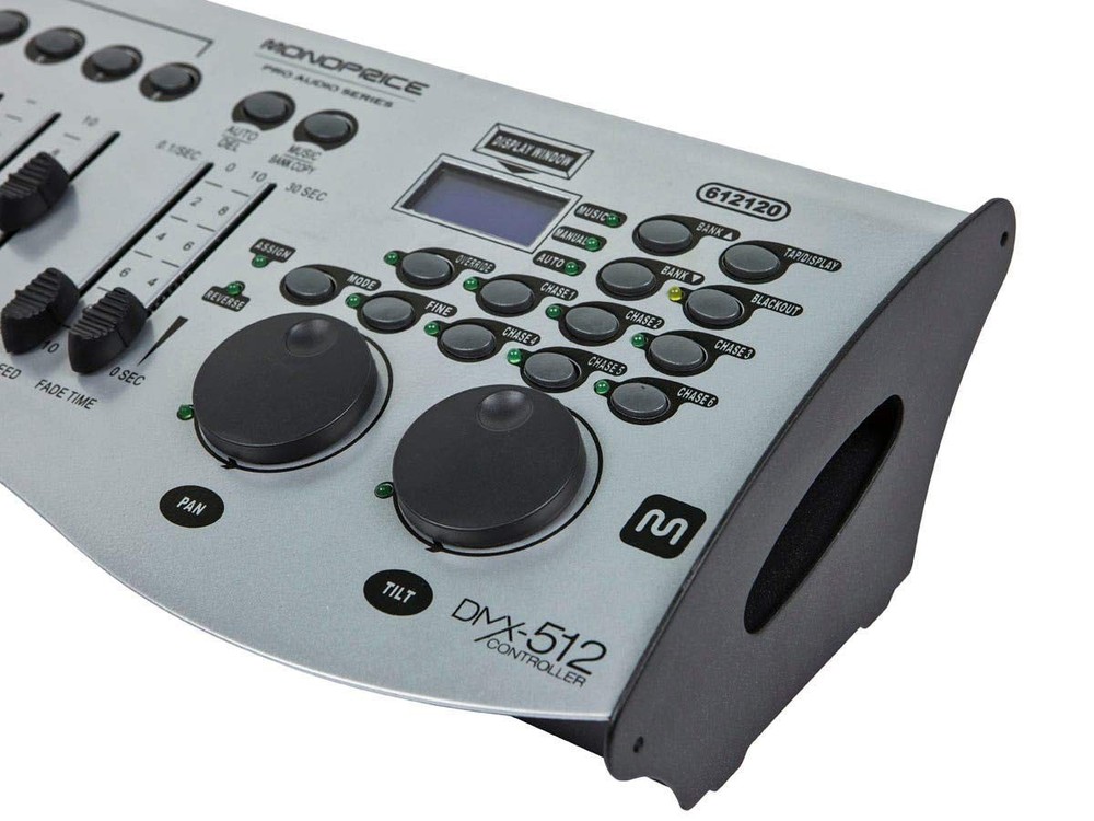 Monoprice 16-Channel Universal DMX-512 Controller - MIDI Compatible, Grey
