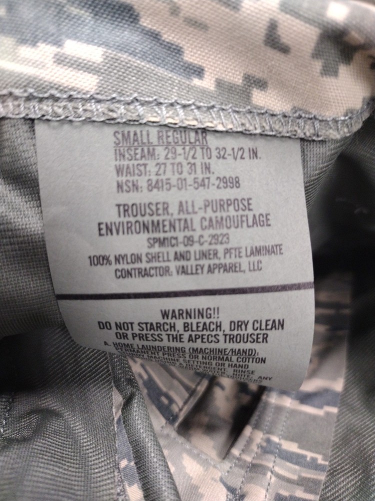 APECS ABU Pattern GORE-TEX Waterproof / Windproof Pants - Small Regular