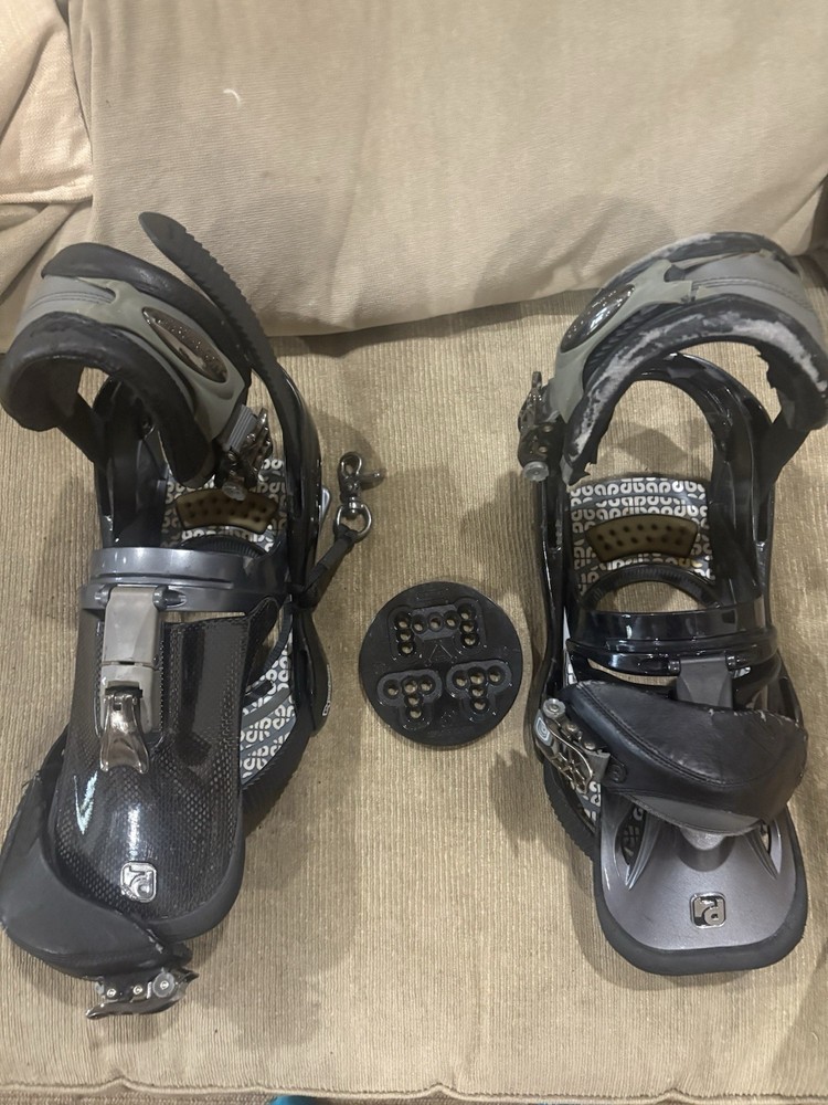 2006 Burton P1 Carbon Bindings w/ Binding Disc (Size 9)