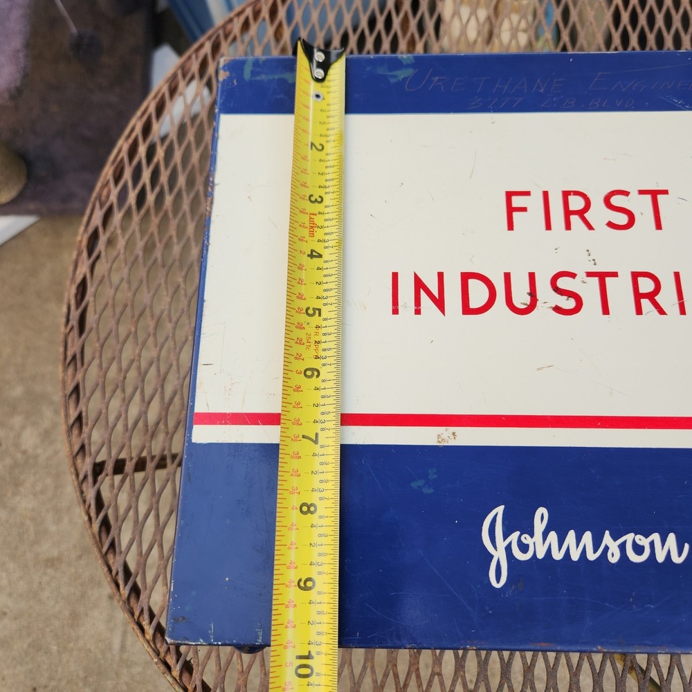 Vintage Johnson & Johnson First Aid Industrial Emergency Case, Empty - used