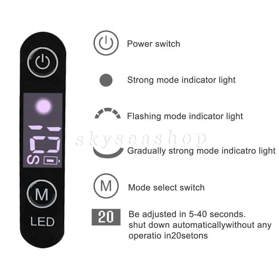 Dental Upgraded Rainbow LED Curing Light 1500-2000mw/cm2 3 Modes Silver