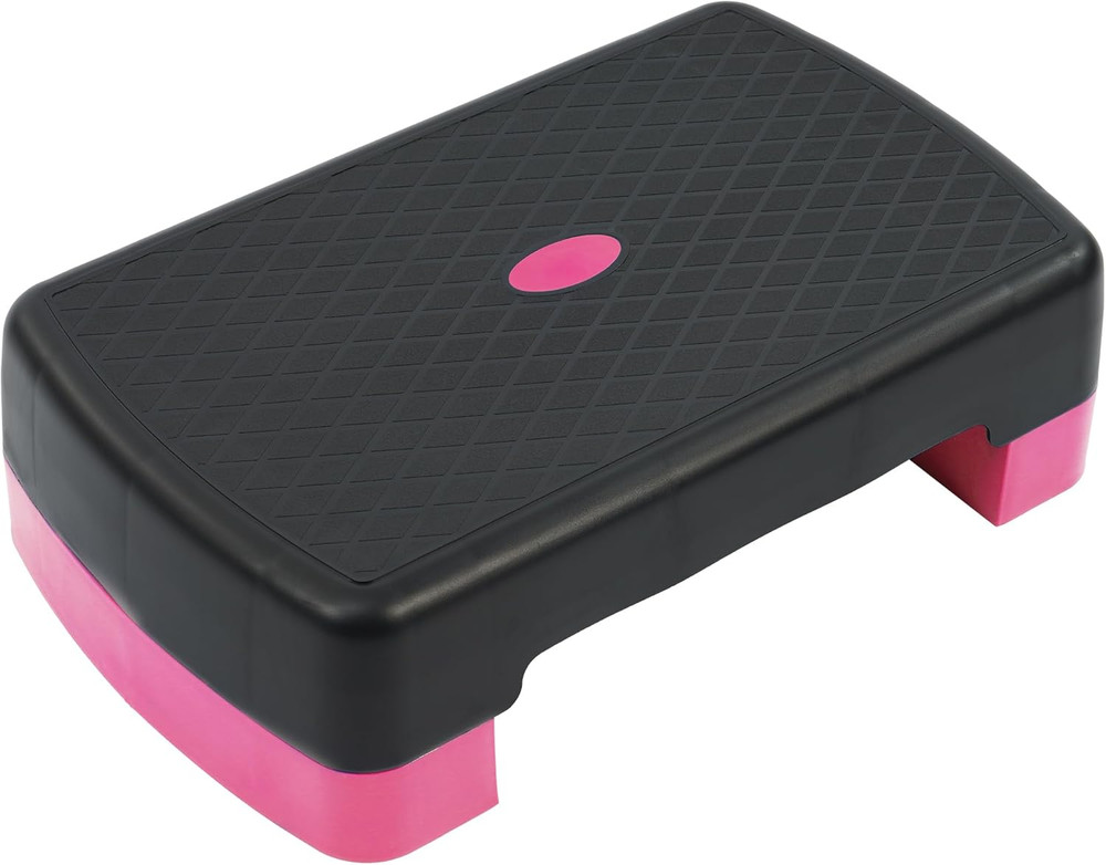 Fitvids 18" Workout Aerobic Stepper Step Platform with 2 Risers, Multiple Colors