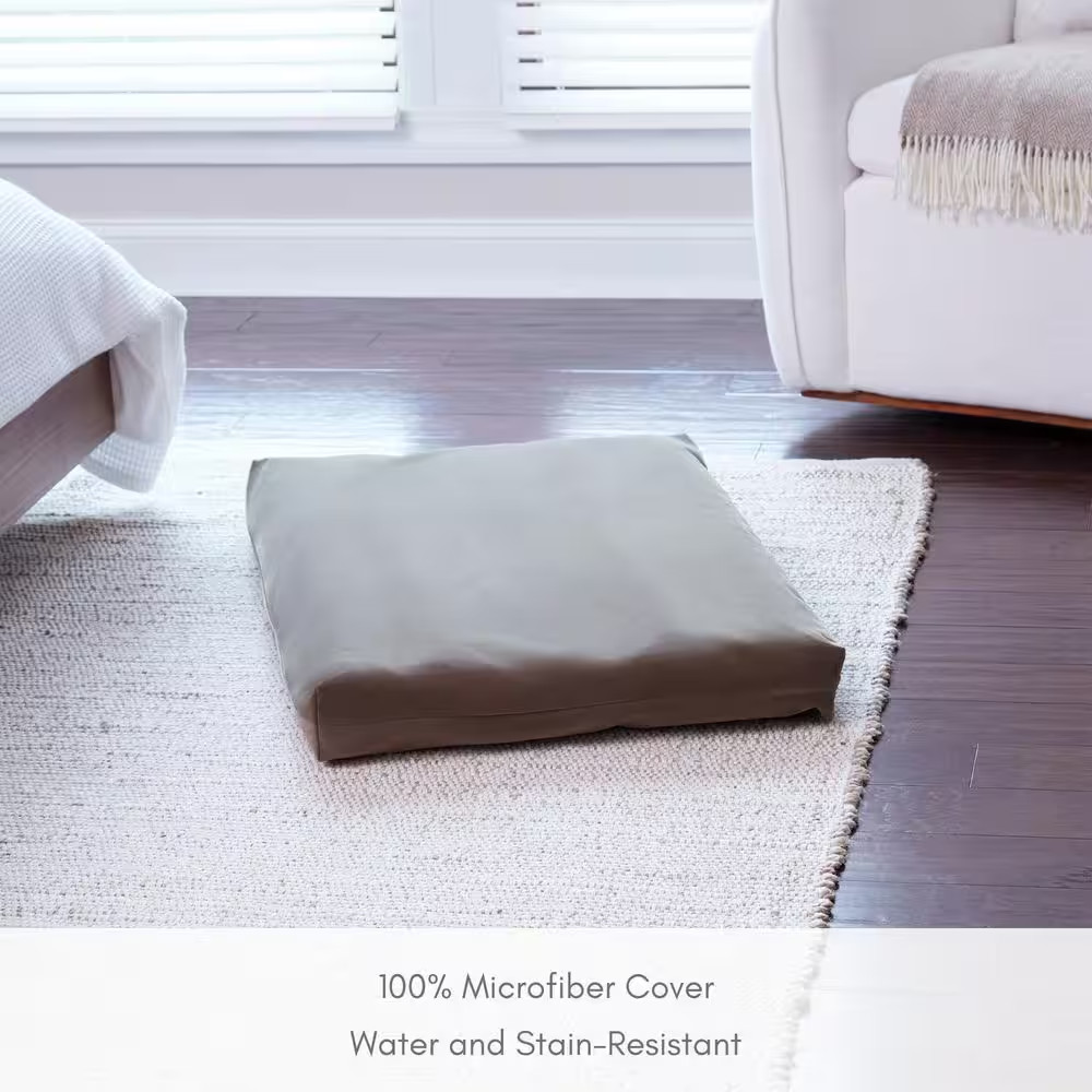 Cooper Medium Deluxe Latte Reversible Microfiber Crate Pad