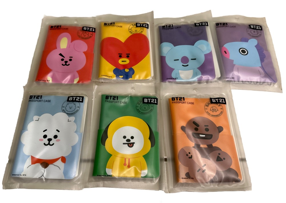 BTS X LINE FRIENDS BT21 Official Passport Covers