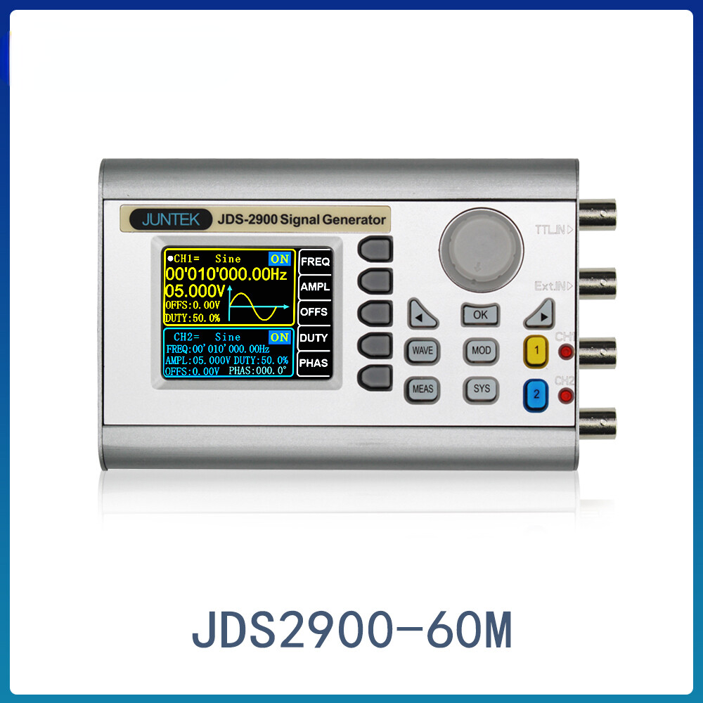 60MHz DDS Function Signal Generator Digital Control Dual-channel Frequency Meter