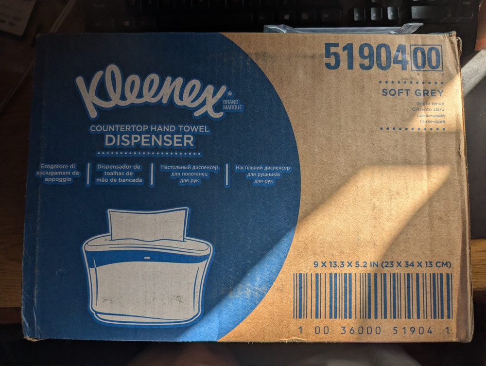 kleenex 5190400 countertop towel dispenser