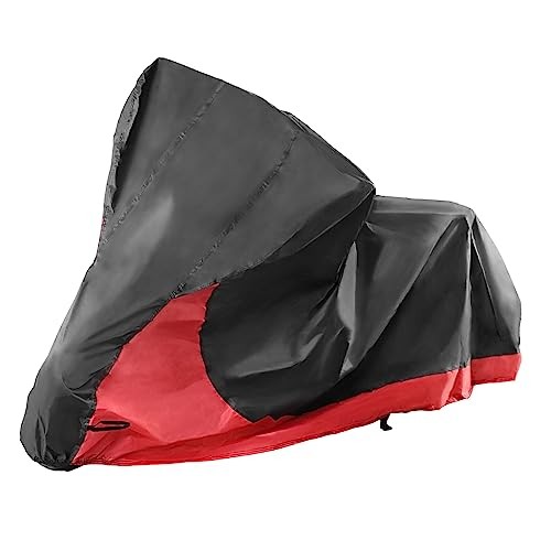 2 in 1 Motorcycle Cover Waterproof Covers Rain Dust Protector for Harley