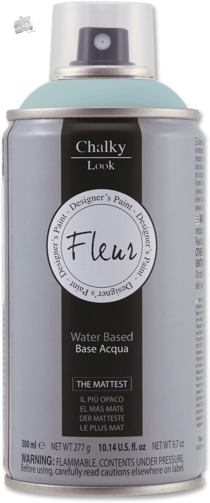 FLEUR Chalk Paint Spray, Extra Matte, Odorless Water, Multisuper