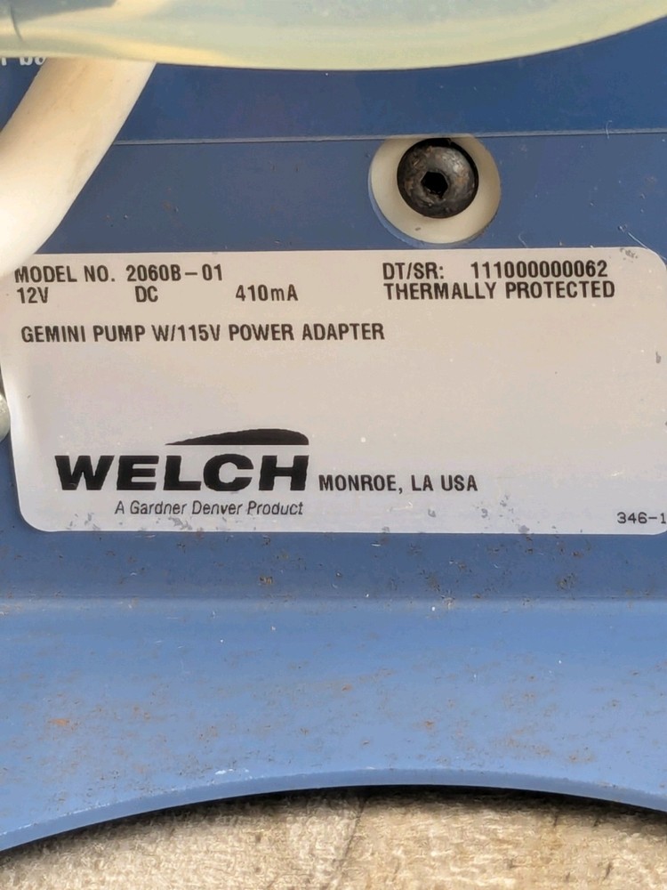 WELCH GEMINI VACUUM PUMP 2060B-01