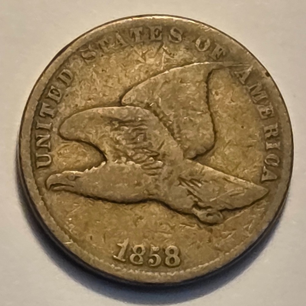 #2 Nicer Low Mintage 1858 Flying Eagle Cent