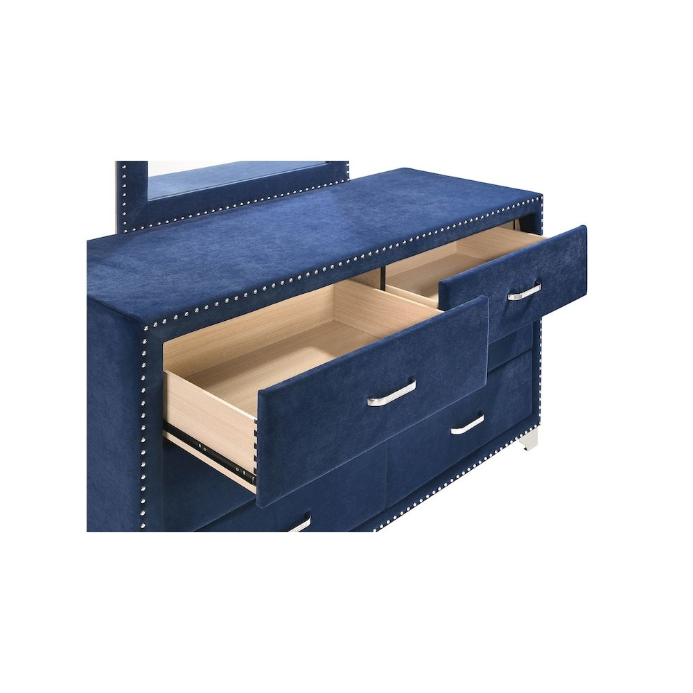 Melody 5-piece Eastern King Bedroom Set Pacific Blue