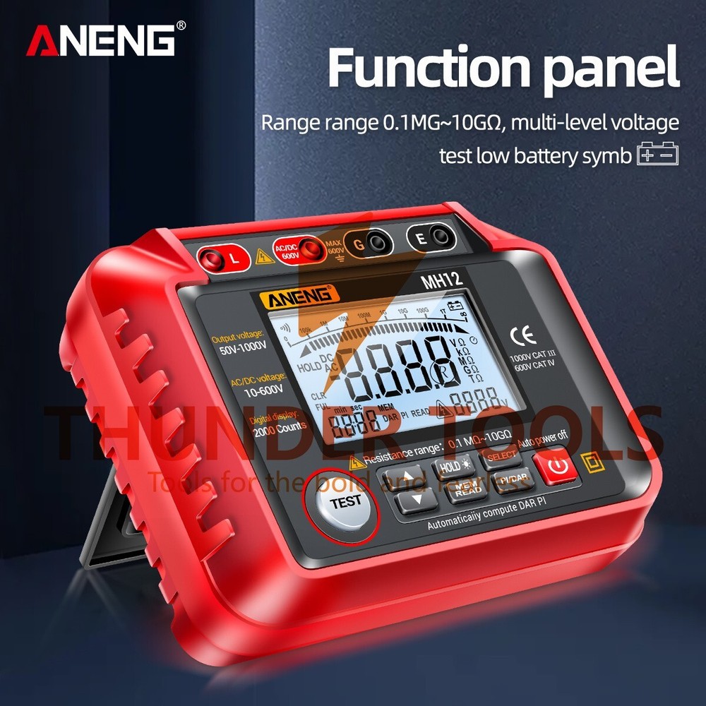 Thunder Tools ANENG MH12 Insulation Resistance Tester Shaking Table High