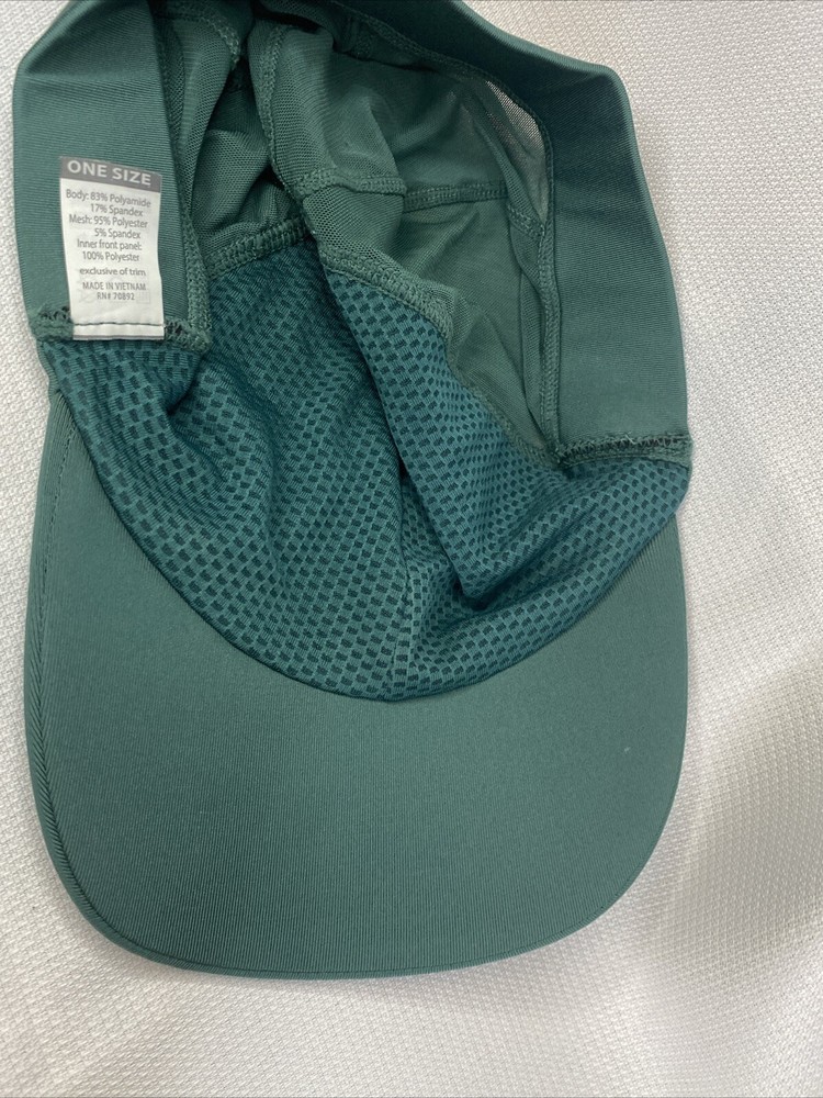Performance Running Hat, Wicking, Green, One Size Runners Hat