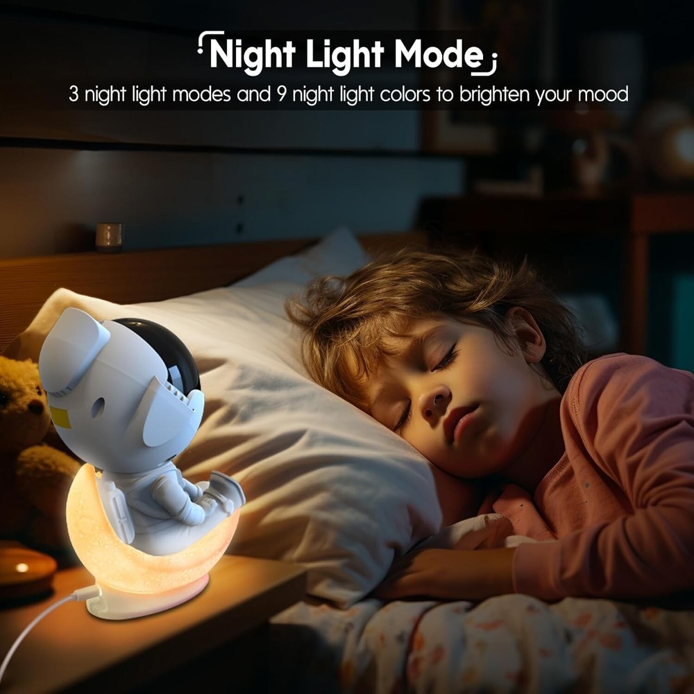 Astronaut Galaxy Projector Star Night Light with Timer & Remote, Room Decor Gift
