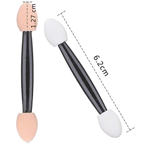 30 Pack Disposable Eyeshadow Brush, Double Ended Sponge Eye Shadow Applicator