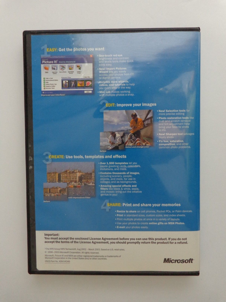 Microsoft Picture It! Photo Premium 9.0 For Windows