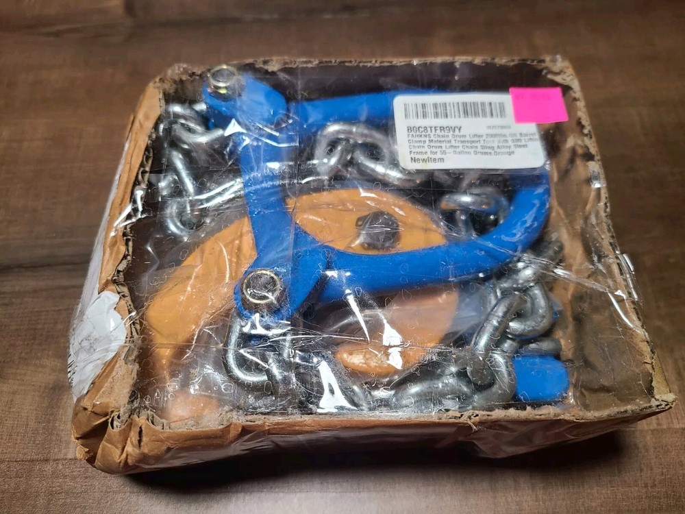 Updated Chain Drum Lifter 2000 LBS Load Capacity Barrel G80 Lifting...