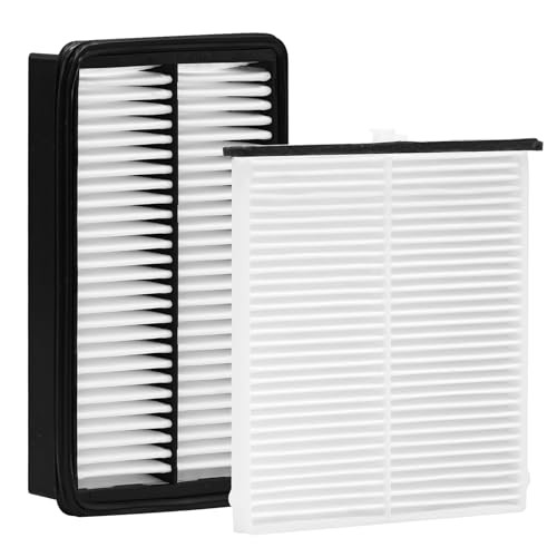 White Cabin Filter & Engine Air Filter Kit for Mazda 3 2018 2017 2016 2015 2014