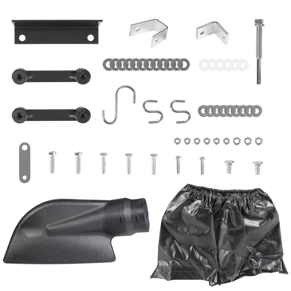 62468 Lawn Vacuum Deck Adapter Kit Universal Deck Boot Chute, Leaf Vacuum Bagger