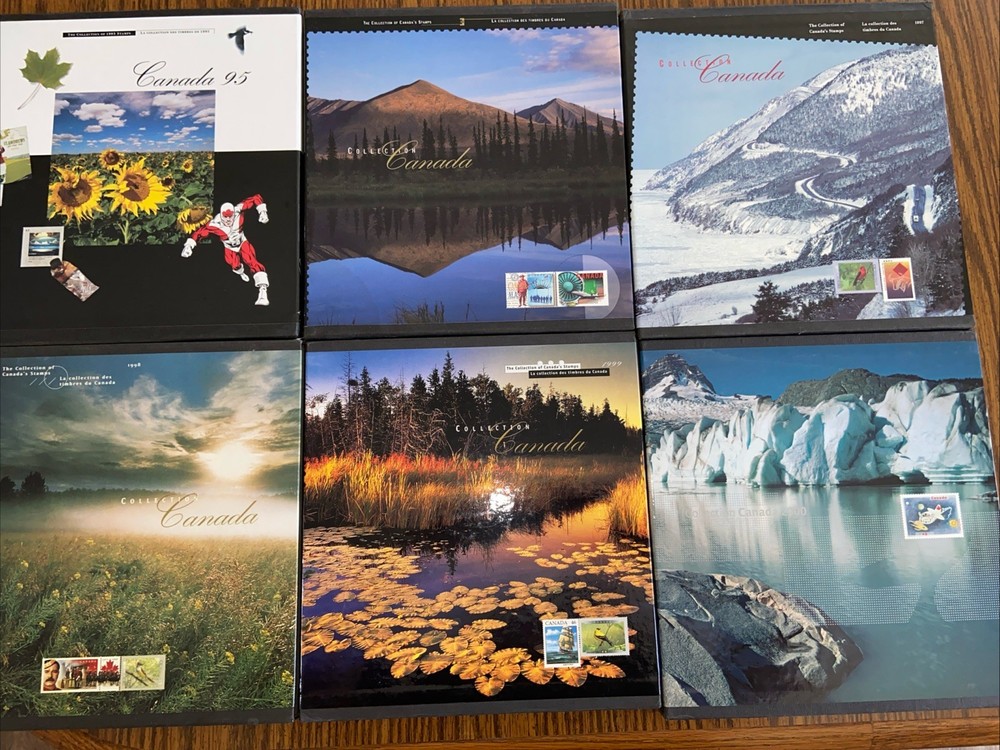 Stamp Collection Canada 1995-2000 Hardcover Book - Not complete with stamps