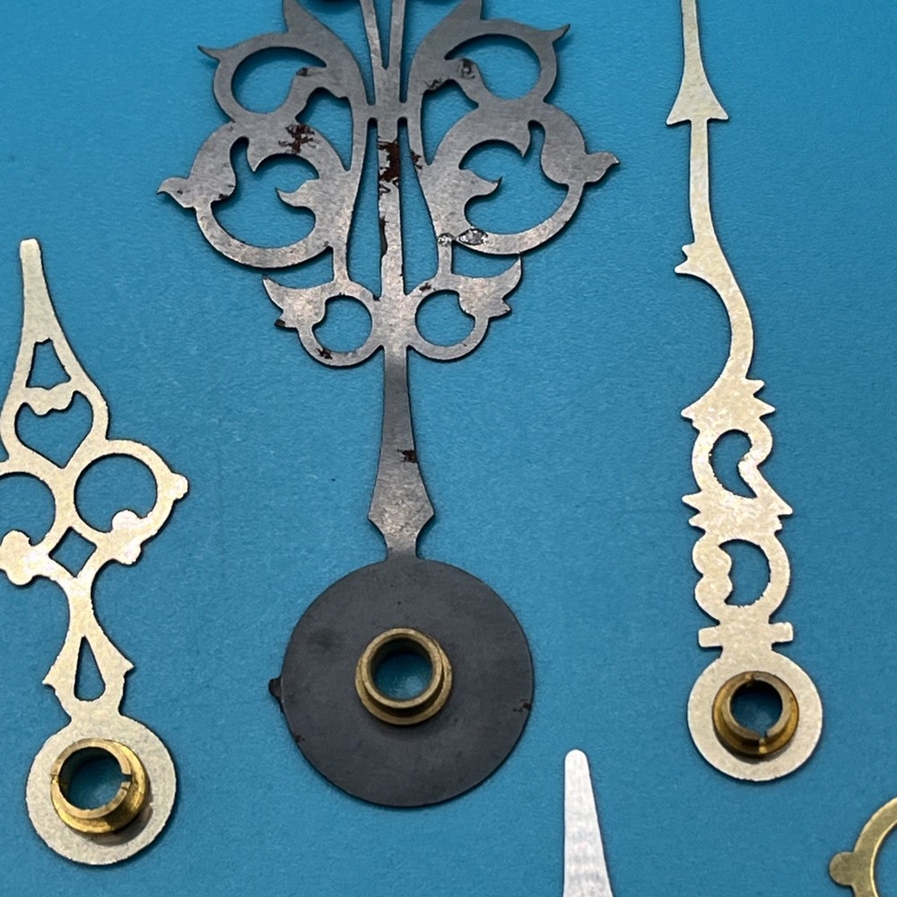 13 mixed bundle Black Brass Metal Clock Hands (448)