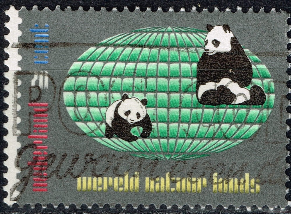 Netherlands Fauna Pandas stamp 1990