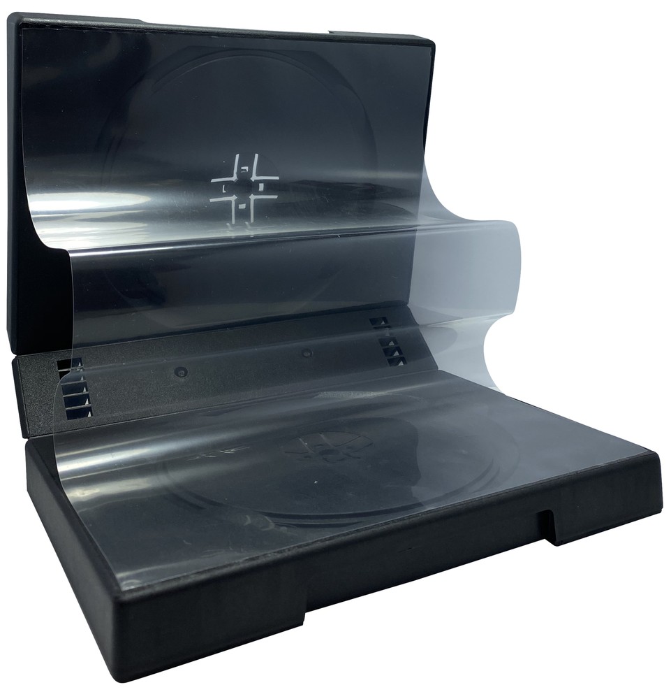 5 Black 12 Disc DVD Cases & 100 OPP Bags