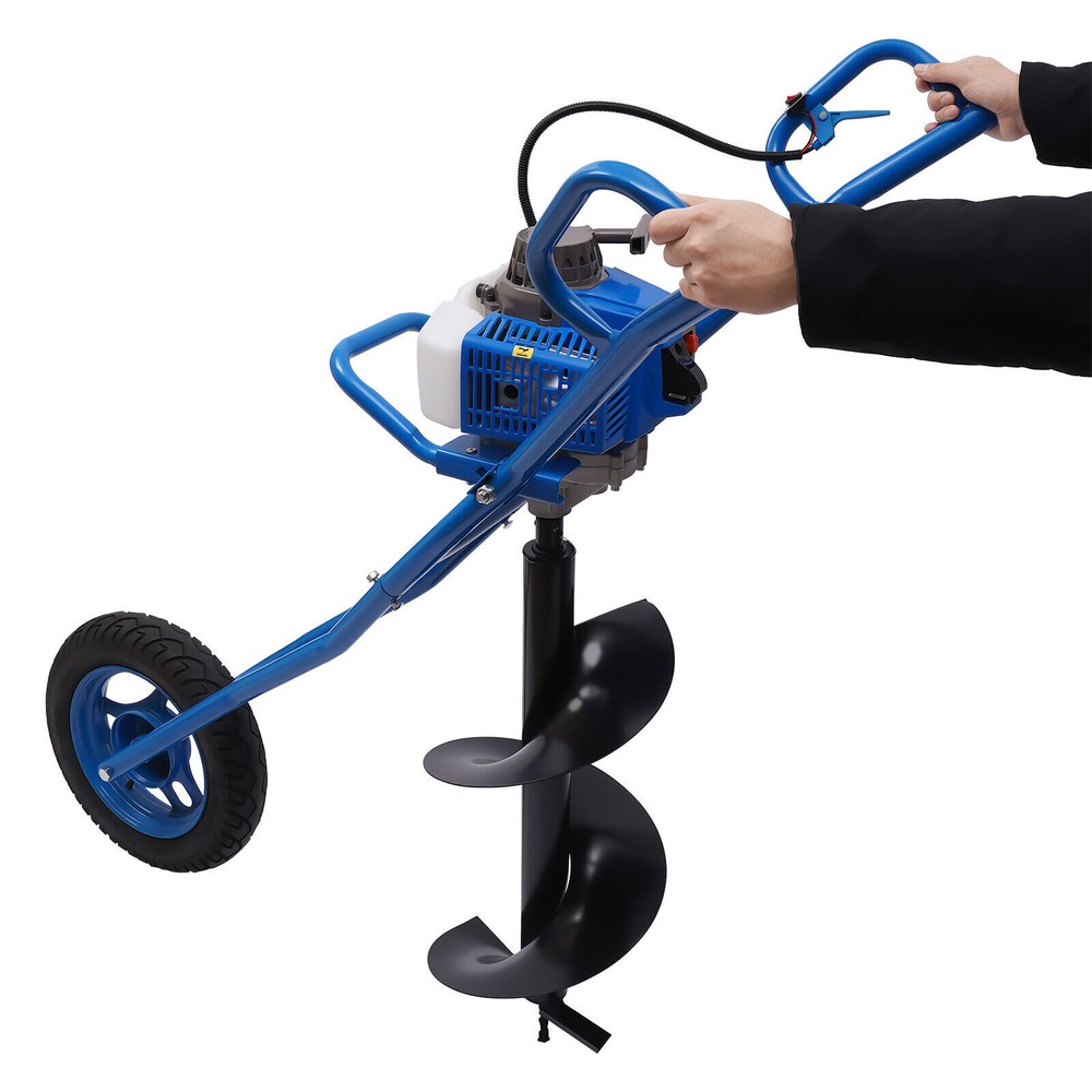 63CC Gasoline Post Hole Digger with 11" Bit - Efficient Earth Auger Tool